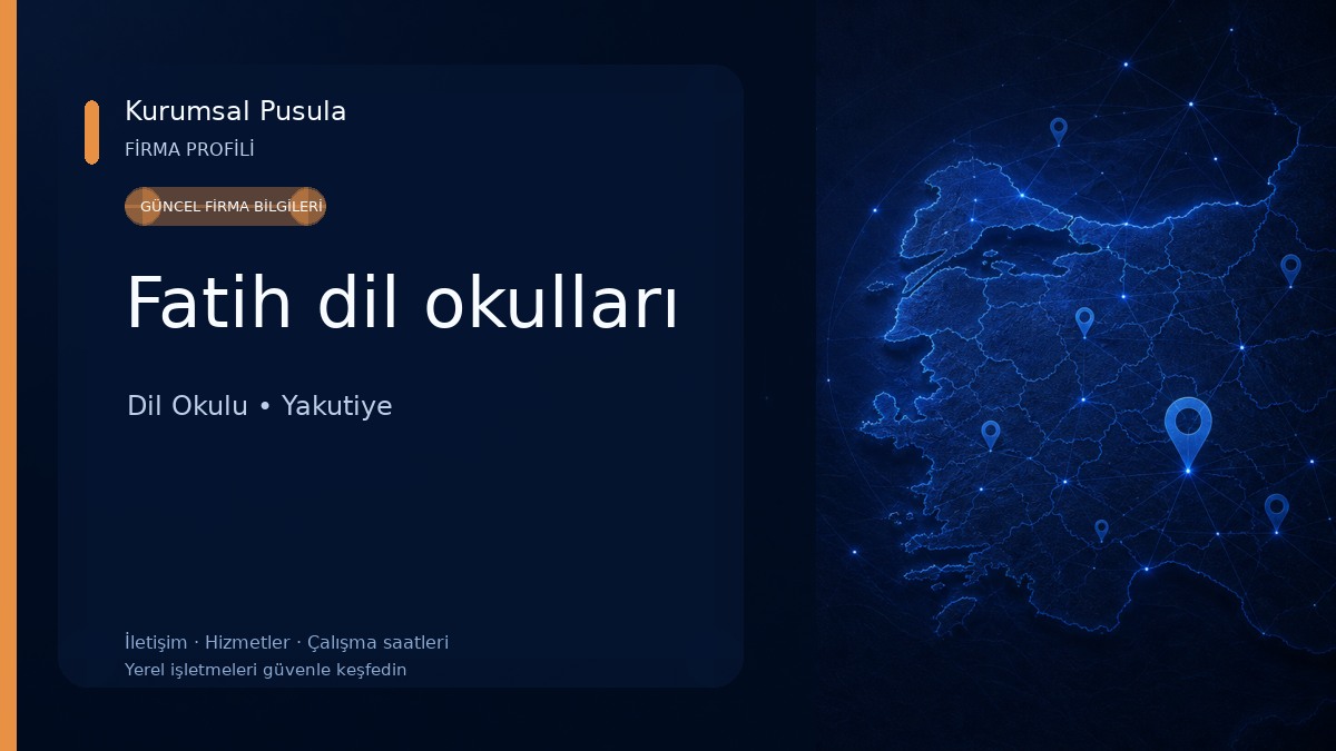 Fatih dil okulları Dil Okulu