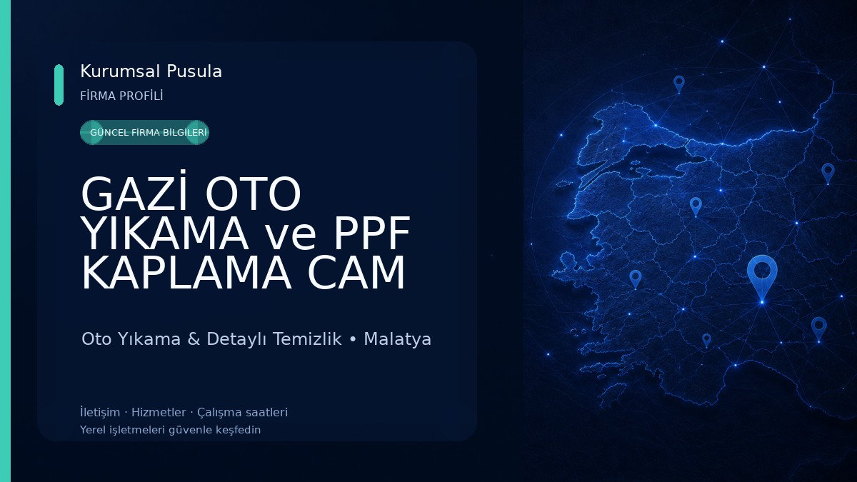 GAZİ OTO YIKAMA ve PPF KAPLAMA CAM FİLMİ PASTA CİLA MERKEZİ Oto Yıkama & Detaylı Temizlik