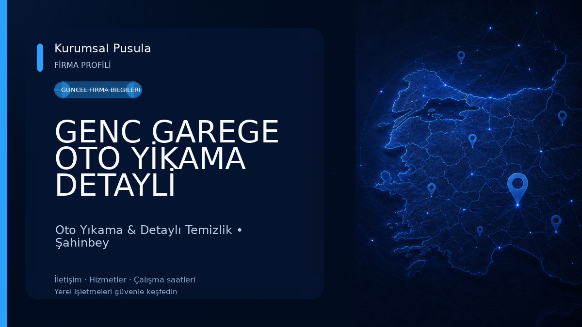 GENC GAREGE OTO YİKAMA DETAYLİ TEMİZLİK Oto Yıkama & Detaylı Temizlik