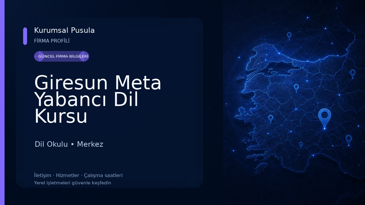 Giresun Meta Yabancı Dil Kursu 