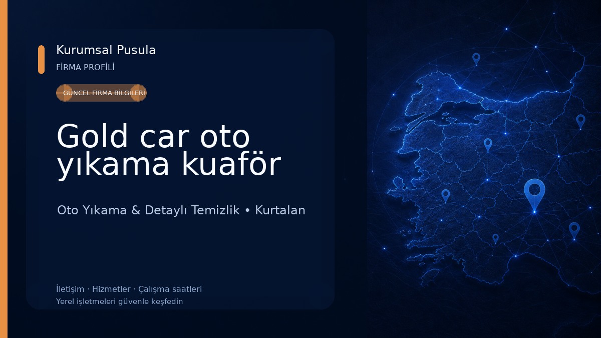 Gold car oto yıkama kuaför 