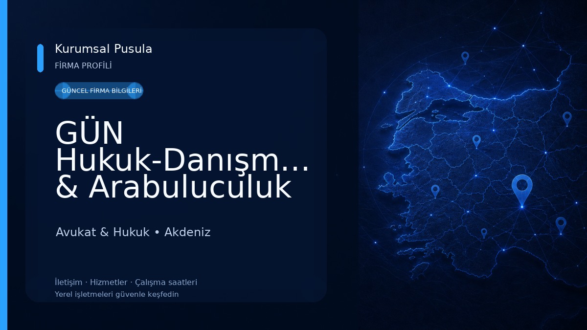 GÜN Hukuk-Danışmanlık & Arabuluculuk Bürosu Avukat Muhammed Batuhan GÜN Avukat & Hukuk