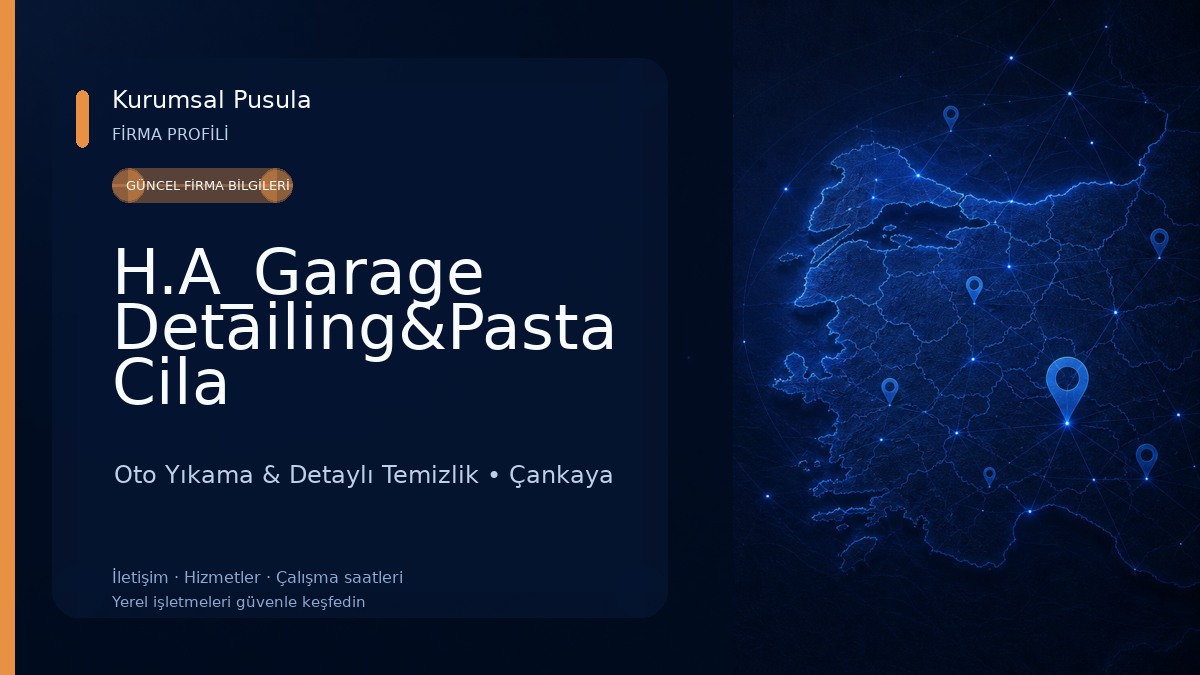 H.A_Garage Detailing&Pasta Cila Oto Yıkama & Detaylı Temizlik
