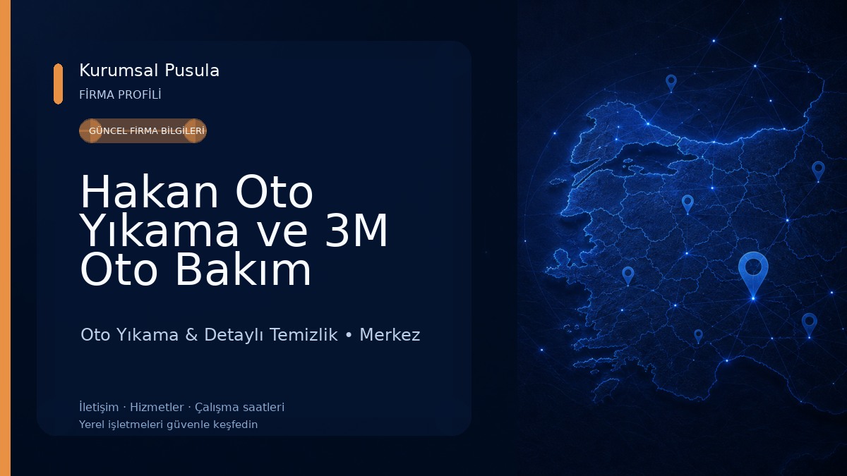 Hakan Oto Yıkama ve 3M Oto Bakım Uygulama Merkezi Oto Yıkama & Detaylı Temizlik