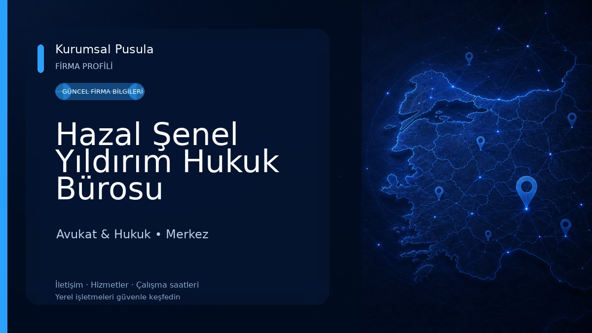 Hazal Şenel Yıldırım Hukuk Bürosu Avukat & Hukuk