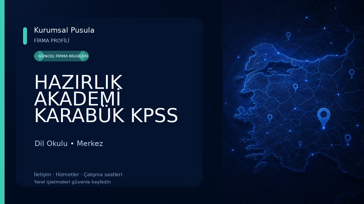 HAZIRLIK AKADEMİ KARABÜK KPSS KURSU 