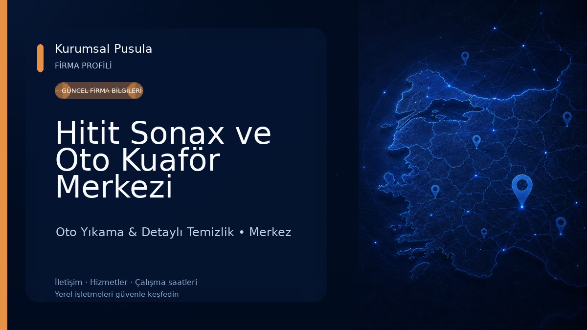 Hitit Sonax ve Oto Kuaför Merkezi Oto Yıkama & Detaylı Temizlik