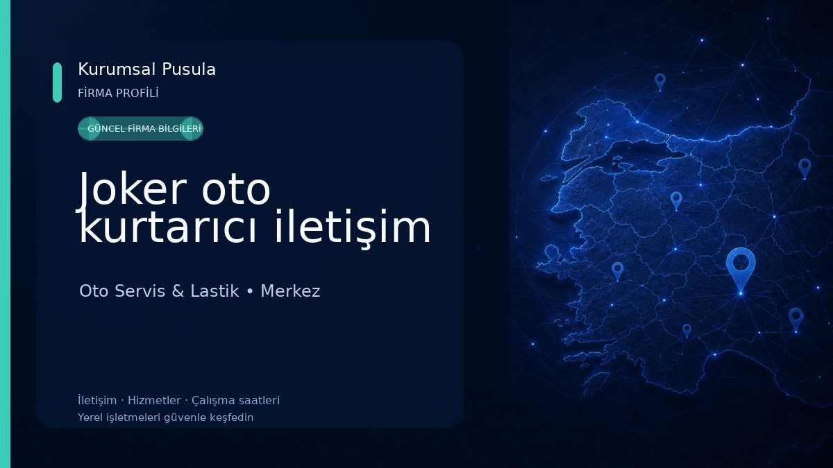 Joker oto kurtarıcı iletişim