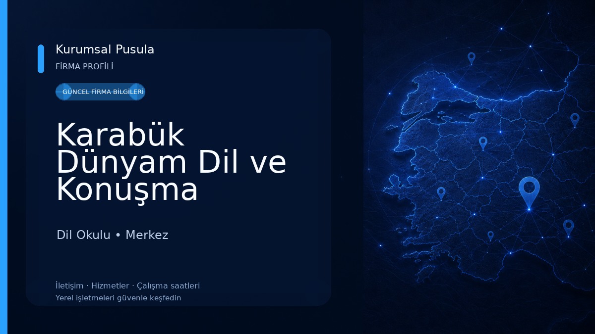 Karabük Dünyam Dil ve Konuşma Terapisi | İlknur Coşkun Karaveli Dil Okulu