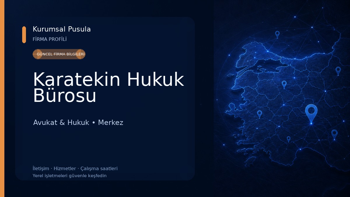 Karatekin Hukuk Bürosu Avukat & Hukuk