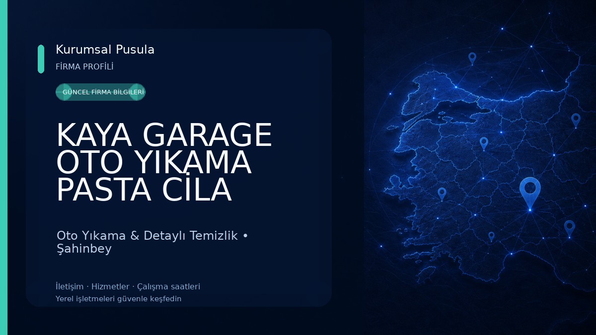KAYA GARAGE OTO YIKAMA PASTA CİLA DETAYLI TEMİZLİK Oto Yıkama & Detaylı Temizlik