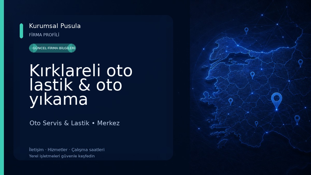 Kırklareli oto lastik & oto yıkama