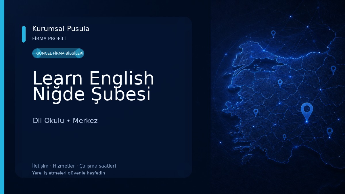 Learn English Niğde Şubesi