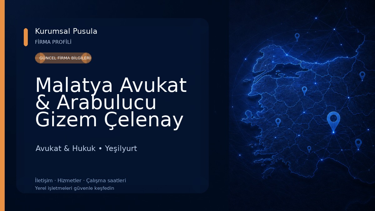 Malatya Avukat & Arabulucu Gizem Çelenay Aşkın Avukat & Hukuk