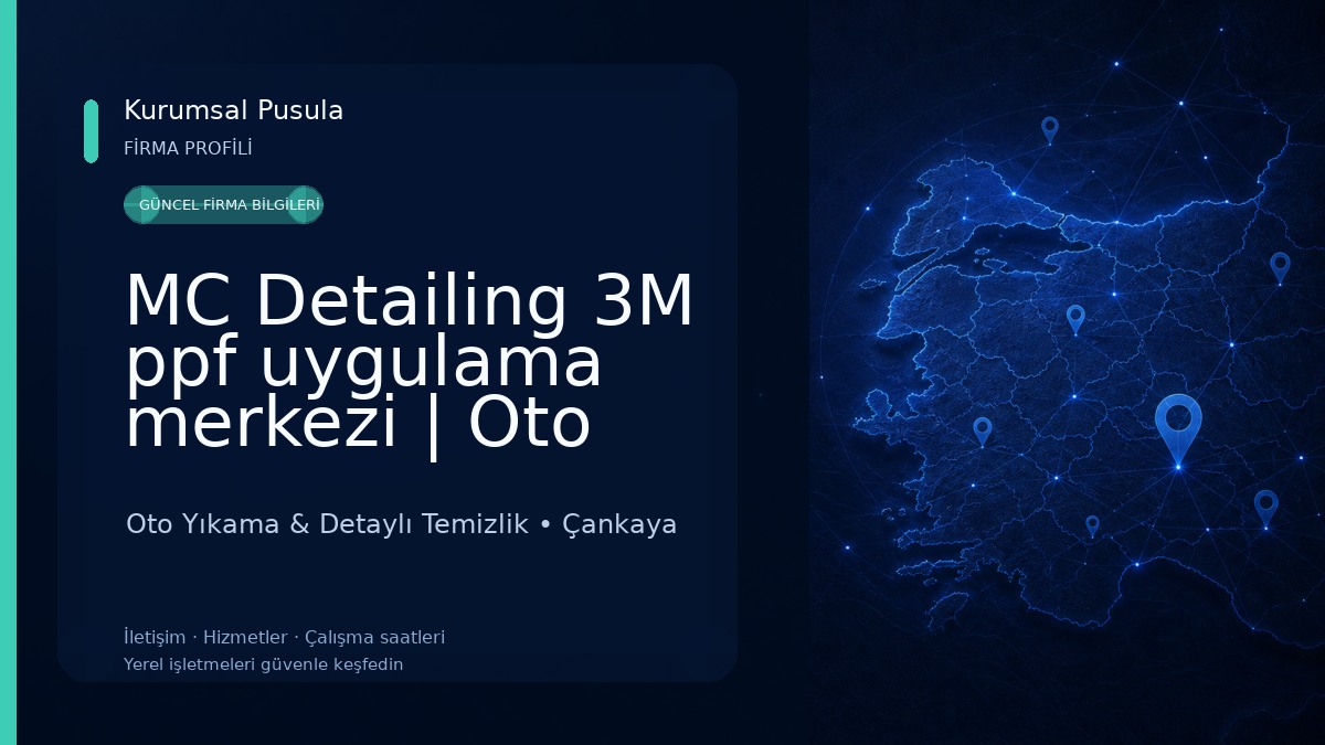 MC Detailing 3M ppf uygulama merkezi | Oto Kuaför | Seramik Cam Filmi | 3 M Bayisi | Araç Kaplama Oto Yıkama & Detaylı Temizlik