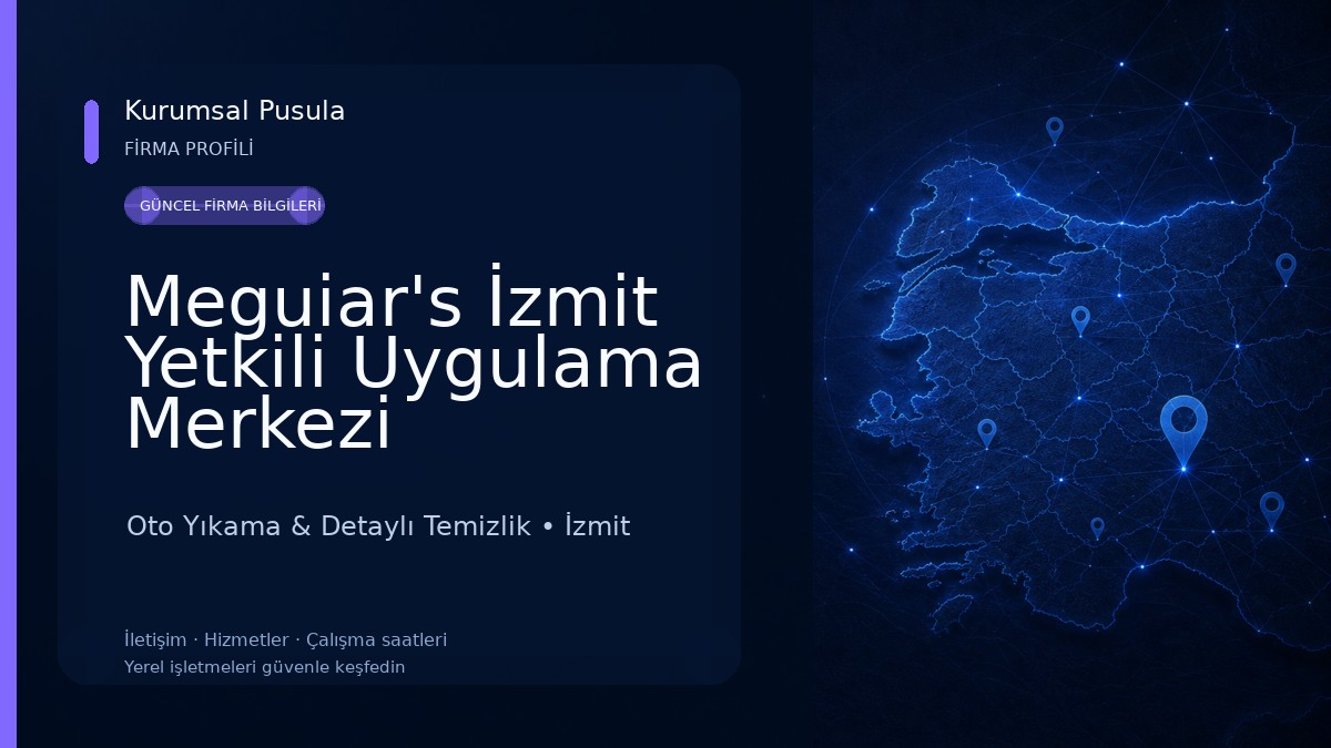 Meguiar's İzmit Yetkili Uygulama Merkezi Yahyakaptan Oto Yıkama & Detaylı Temizlik