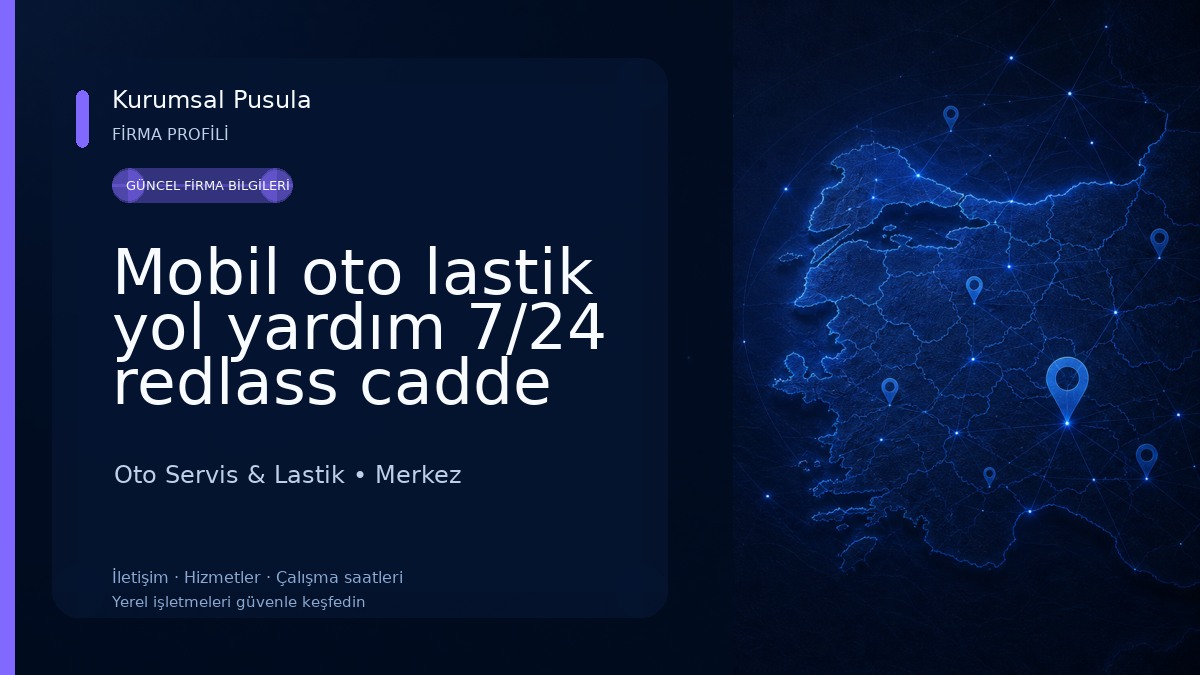 Mobil oto lastik yol yardım 7/24 redlass cadde auto Oto Servis & Lastik