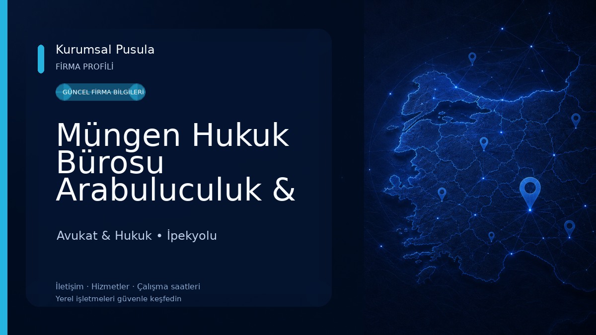 Müngen Hukuk Bürosu Arabuluculuk & Danışmanlık - Avukat Sibel Müngen