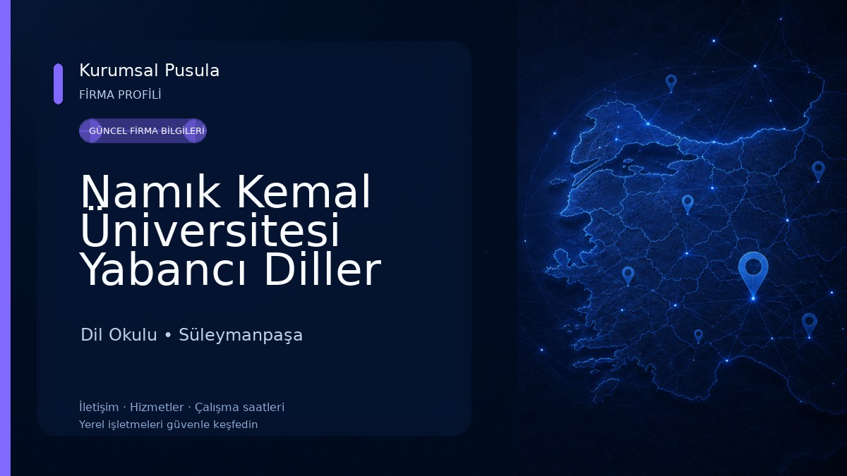 Namık Kemal Üniversitesi Yabancı Diller Yüksek Okulu