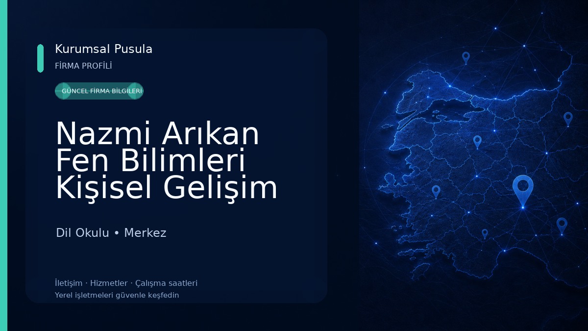 Nazmi Arıkan Fen Bilimleri Kişisel Gelişim Kursu Yalova Dil Okulu