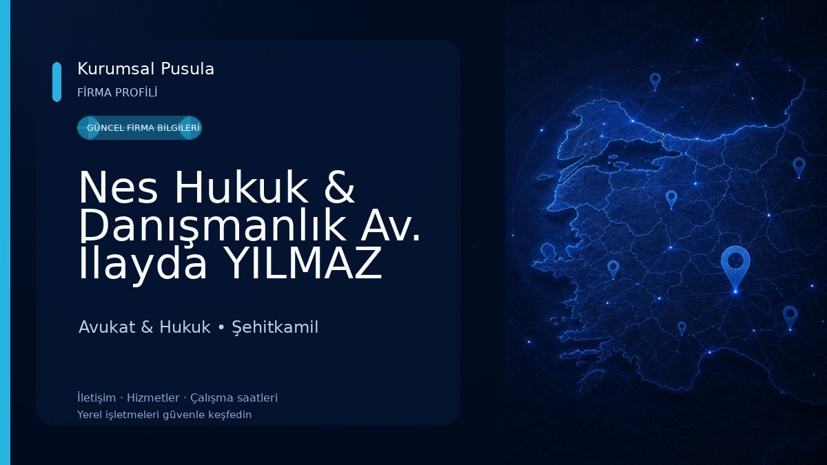 Nes Hukuk & Danışmanlık Av. İlayda YILMAZ Gaziantep Avukat-Ceza-Boşanma, Miras, Gayrimenkul, İş, Tazminat Avukatı Avukat & Hukuk