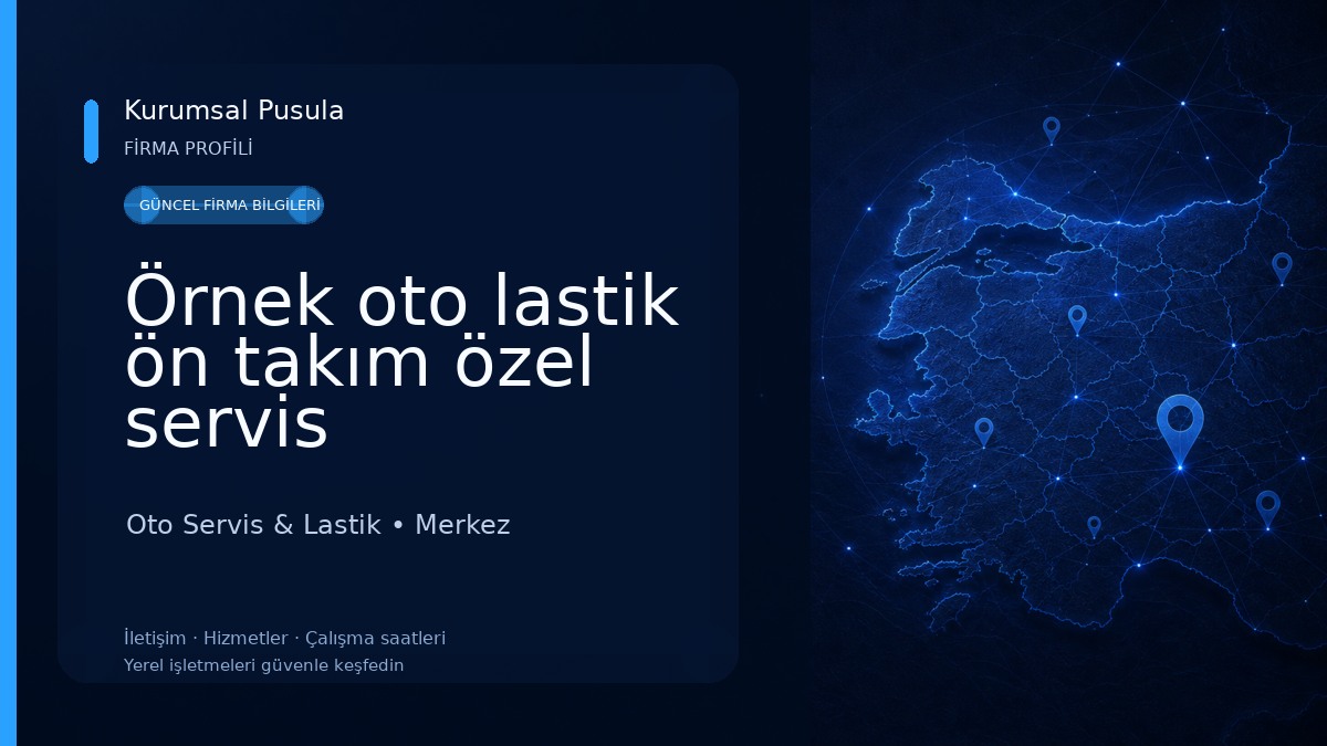 Örnek oto lastik ön takım özel servis
