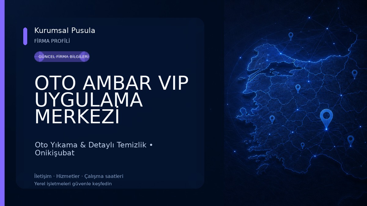 OTO AMBAR VIP UYGULAMA MERKEZİ Oto Yıkama & Detaylı Temizlik
