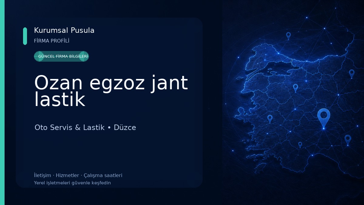 Ozan egzoz jant lastik
