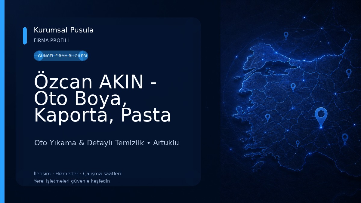 Özcan AKIN - Oto Boya, Kaporta, Pasta Cila, Boya Koruma, Seramik Kaplama Oto Yıkama & Detaylı Temizlik