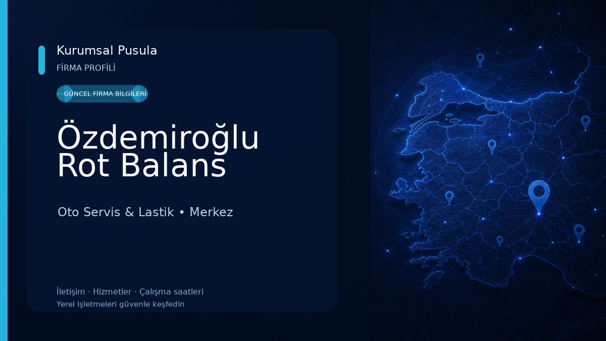 Özdemiroğlu Rot Balans Oto Servis & Lastik