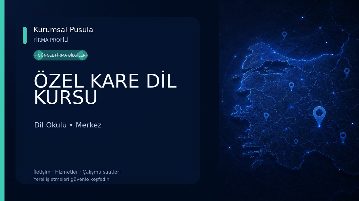 ÖZEL KARE DİL KURSU 
