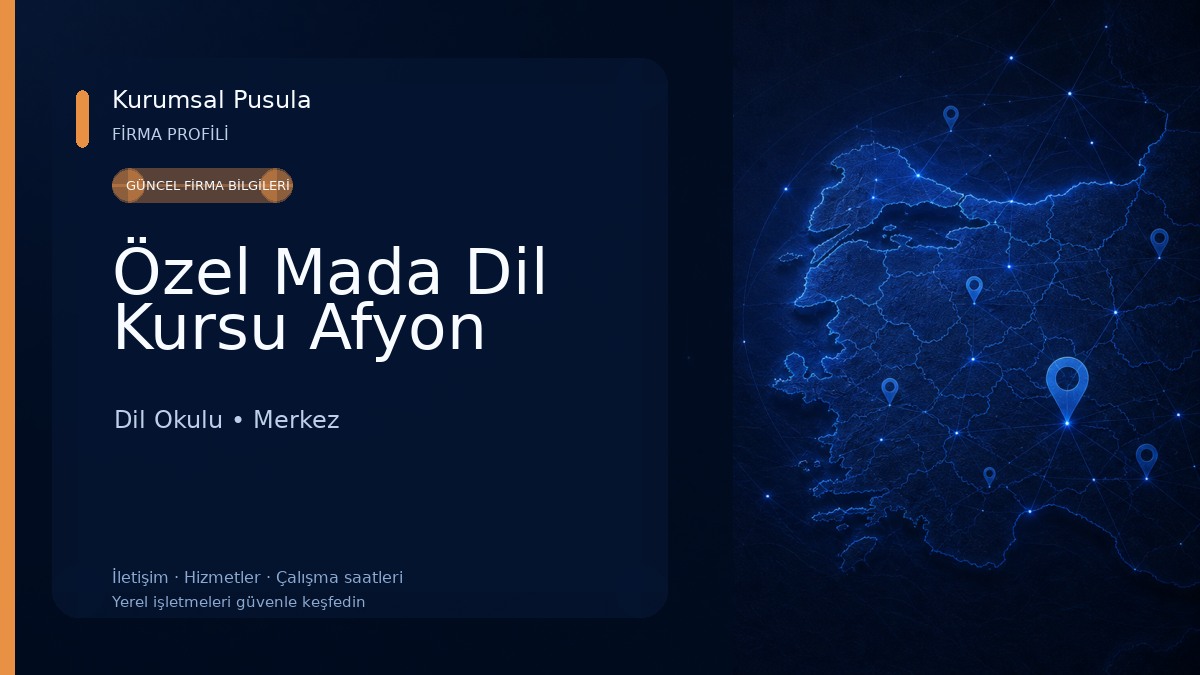 Özel Mada Dil Kursu Afyon Dil Okulu