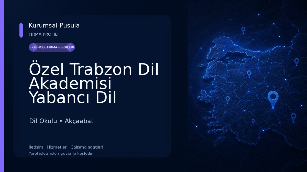 Özel Trabzon Dil Akademisi Yabancı Dil Kursu