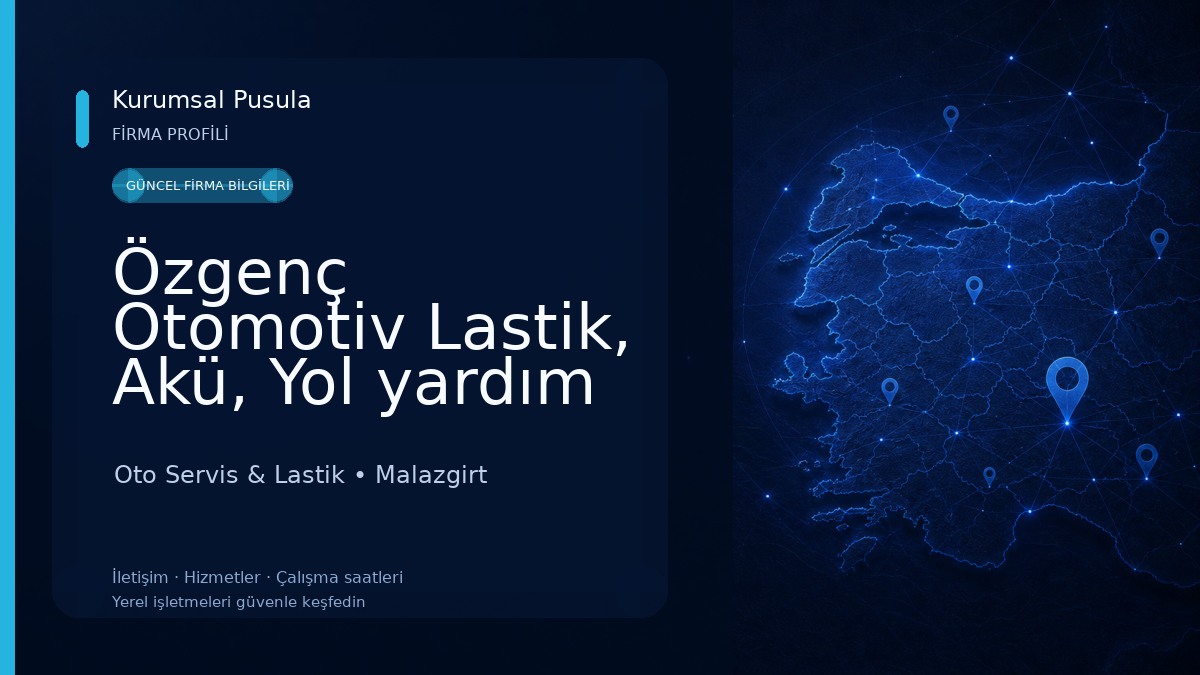 Özgenç Otomotiv Lastik, Akü, Yol yardım ve oto tamir hizmetleri Oto Servis & Lastik