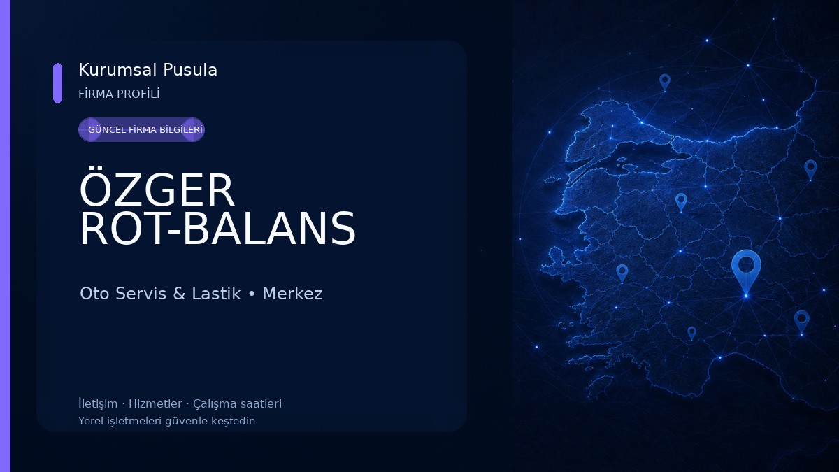 ÖZGER ROT-BALANS Oto Servis & Lastik