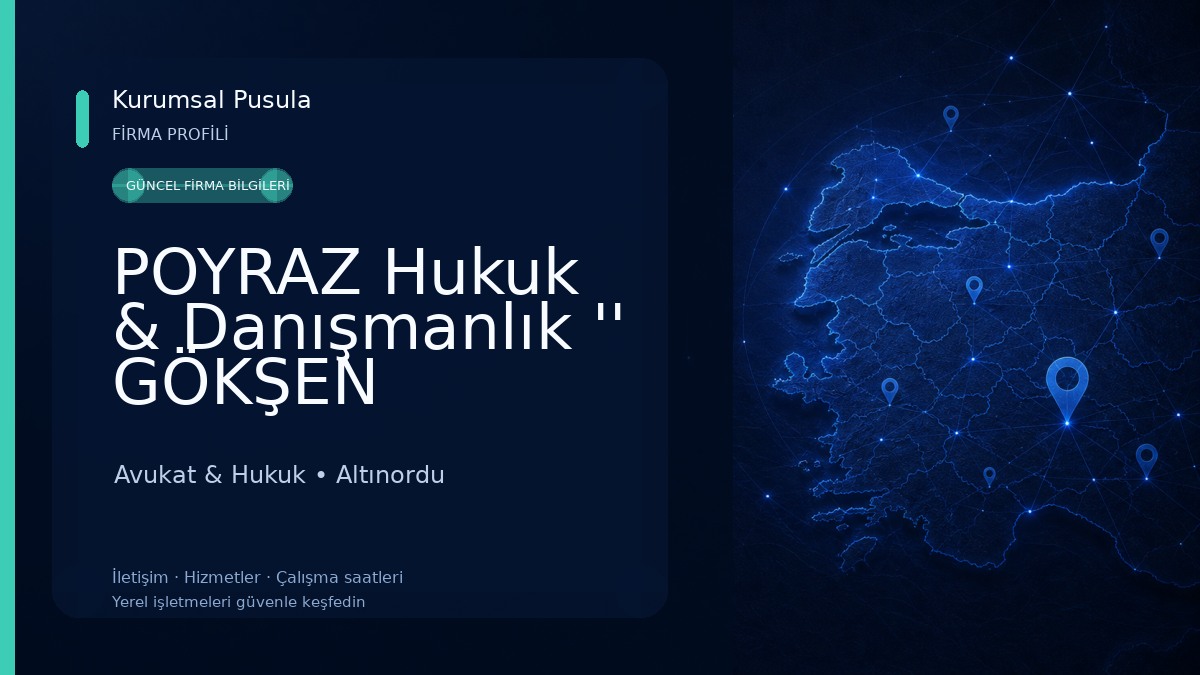 POYRAZ Hukuk & Danışmanlık '' GÖKŞEN POYRAZ ''