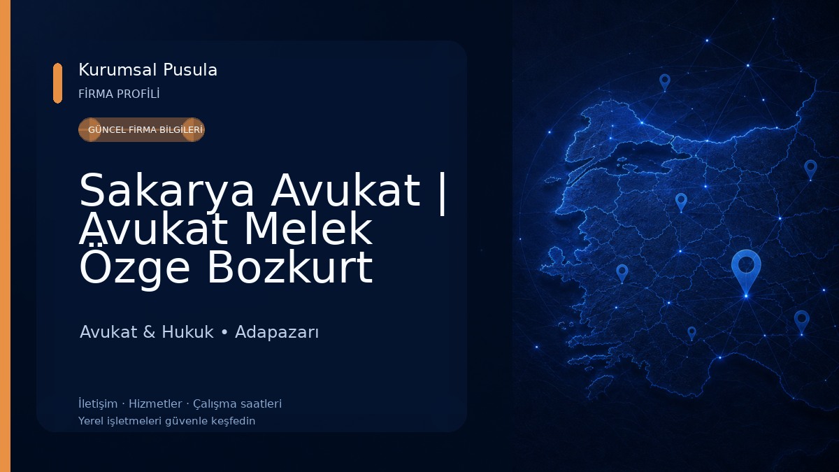 Sakarya Avukat | Avukat Melek Özge Bozkurt 