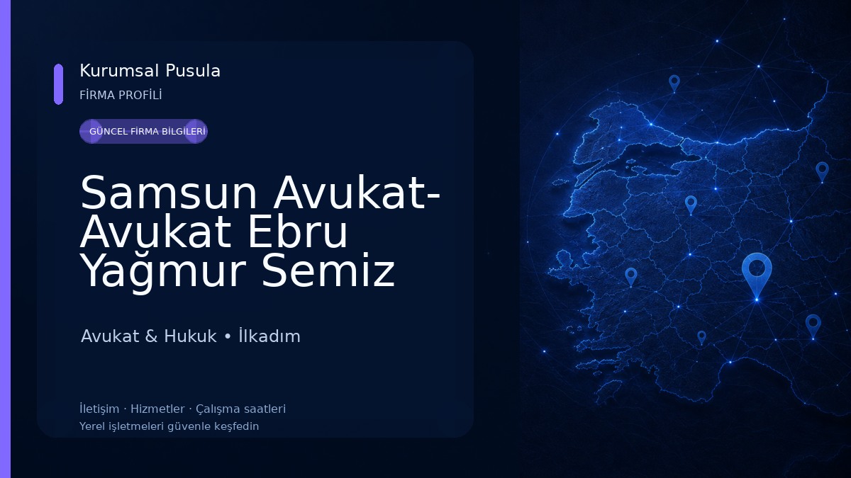 Samsun Avukat- Avukat Ebru Yağmur Semiz Avukat & Hukuk