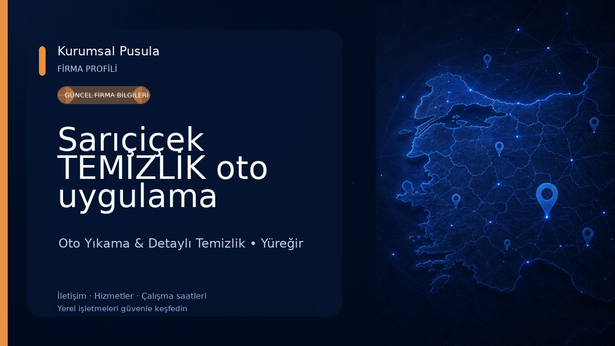Sarıçiçek TEMİZLİK oto uygulama merkezi 