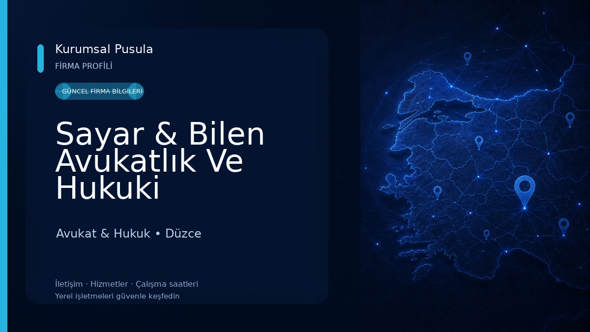 Sayar & Bilen Avukatlık Ve Hukuki Danışmanlık Avukat & Hukuk