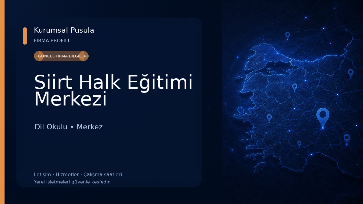 Siirt Halk Eğitimi Merkezi