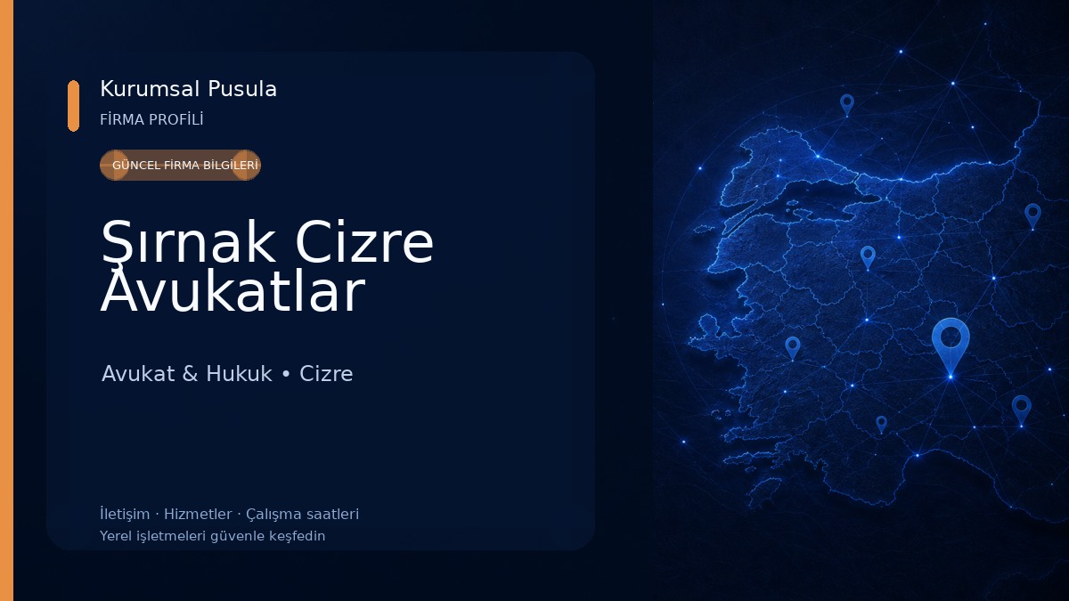 Şırnak Cizre Avukatlar Avukat & Hukuk