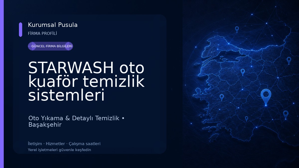 STARWASH oto kuaför temizlik sistemleri Oto Yıkama & Detaylı Temizlik