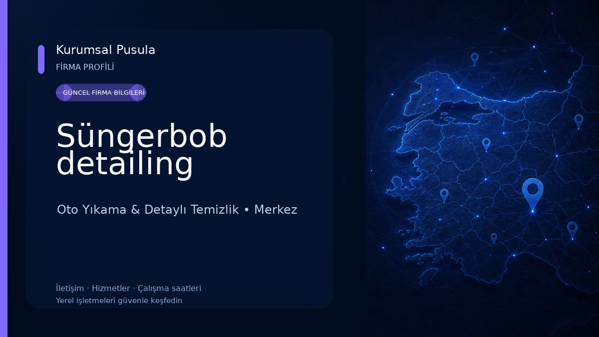 Süngerbob detailing Oto Yıkama & Detaylı Temizlik