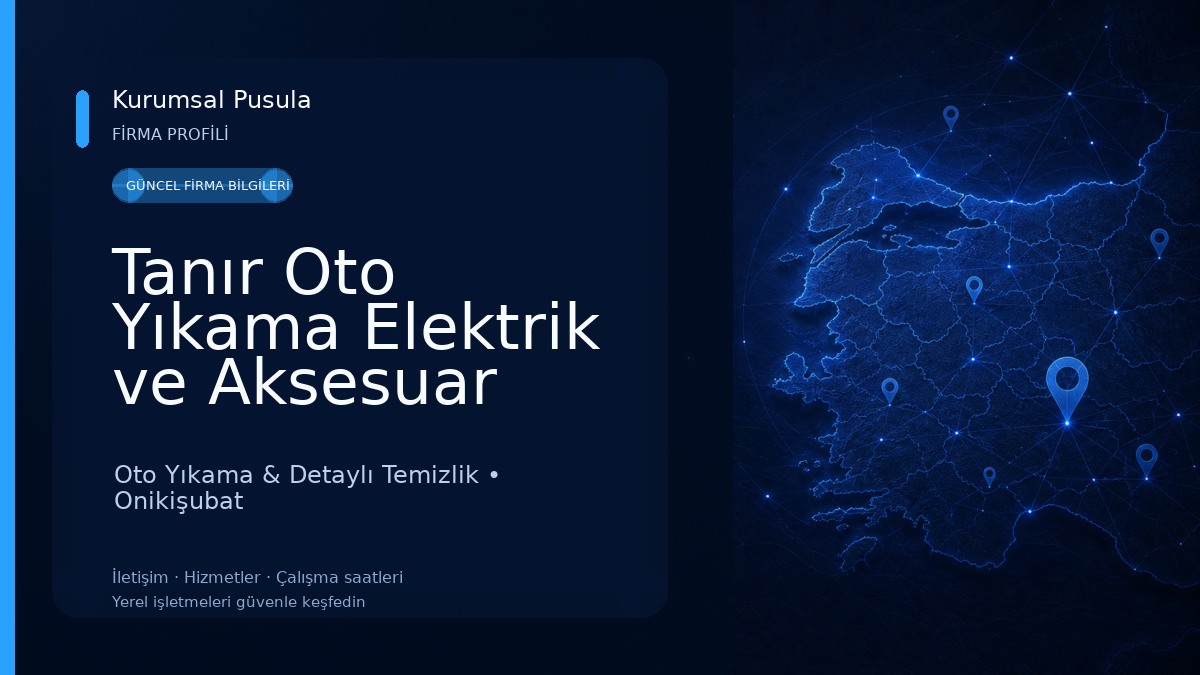 Tanır Oto Yıkama Elektrik ve Aksesuar Oto Yıkama & Detaylı Temizlik