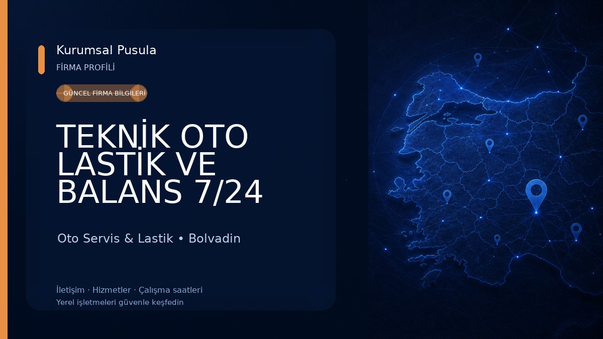 TEKNİK OTO LASTİK VE BALANS 7/24 YOL YARDIM HİZMETİ Oto Servis & Lastik