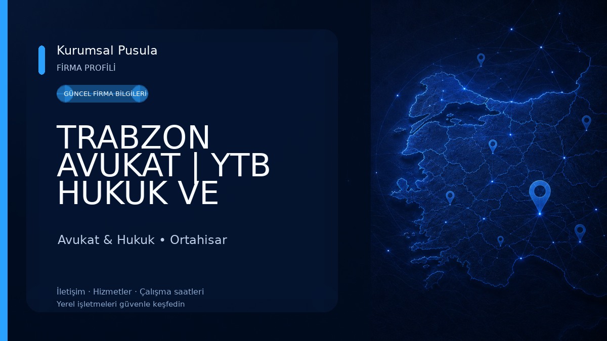 TRABZON AVUKAT | YTB HUKUK VE DANIŞMANLIK | Avukat Ali İhsan YILDIRIM & Avukat Şükür TEMEL & Av. Çağatay Kaan BOZOĞLU