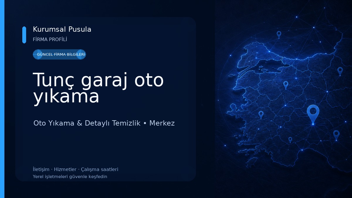 Tunç garaj oto yıkama Oto Yıkama & Detaylı Temizlik
