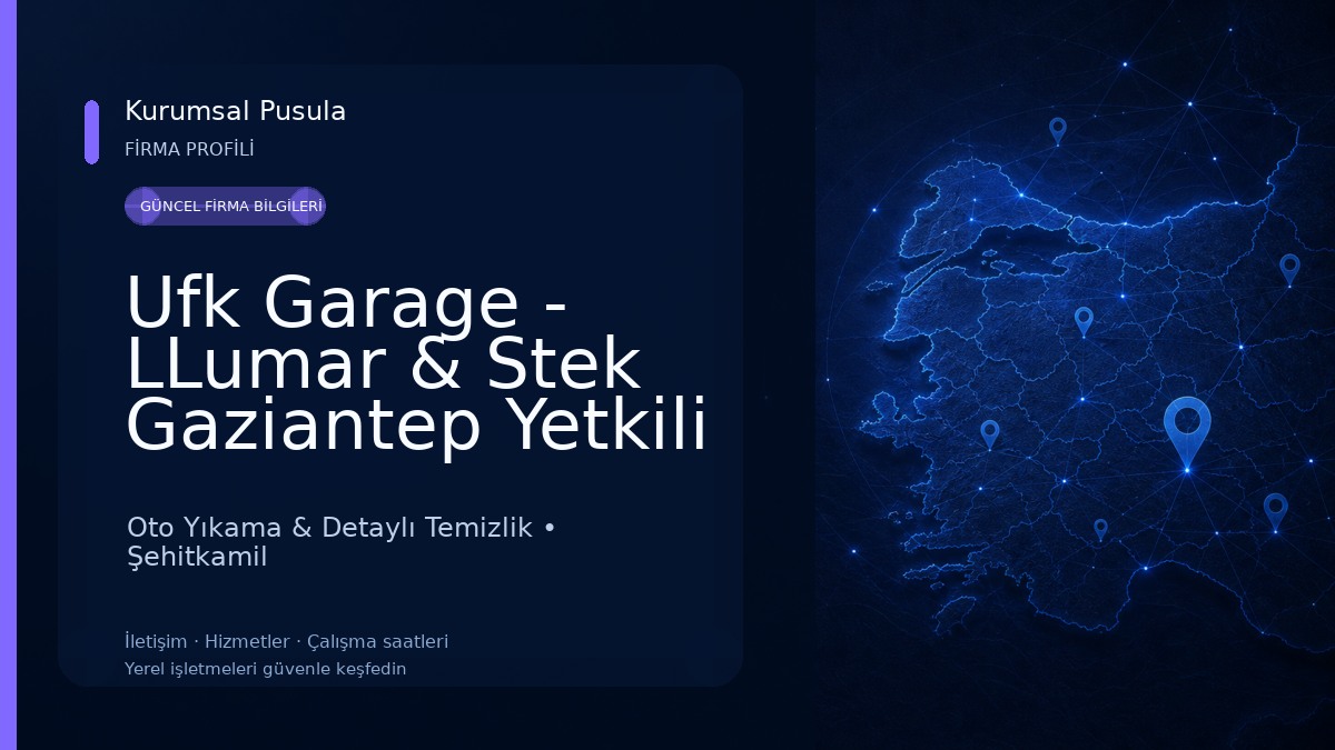 Ufk Garage - LLumar & Stek Gaziantep Yetkili Uygulama Merkezi - Araç Kaplama - PPF - Cam Filmi Oto Yıkama & Detaylı Temizlik