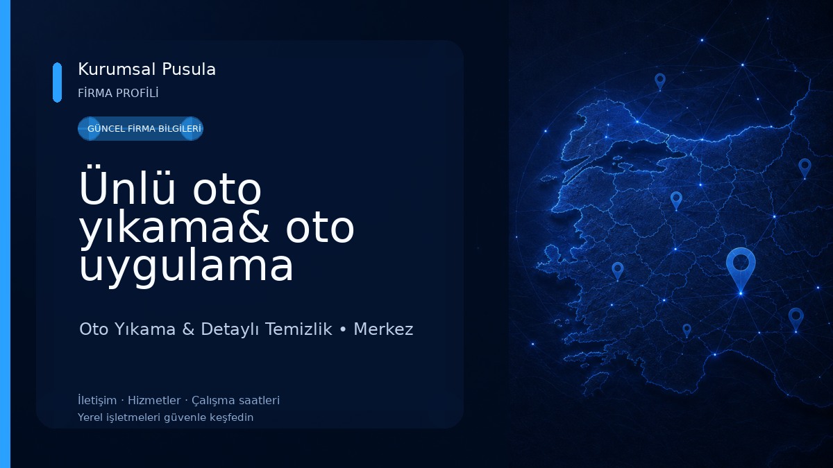 Ünlü oto yıkama& oto uygulama merkezi Oto Yıkama & Detaylı Temizlik